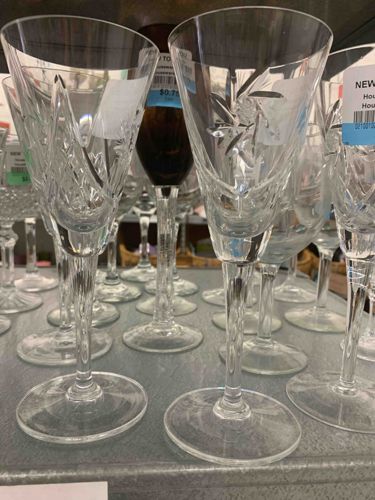 Cut Glass Stemware Goblets