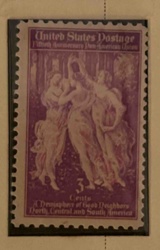 Pan-American Union 50th Anniversary 3-Cent US Postage Stamp
