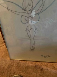 Tinker Bell Production Drawing from Peter Pan (1953)
