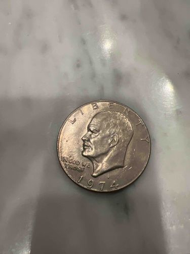 1974 copper-nickel clad Eisenhower Dollar