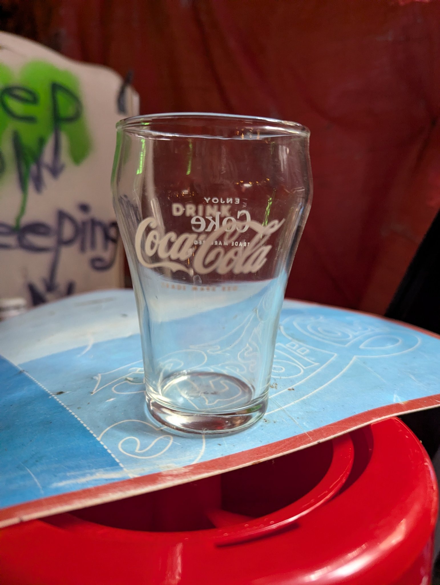 Submitted photo of Coca-Cola promotional drinking glass (not authenticated)