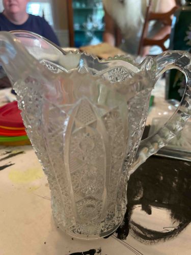Pressed Glass Creamer or Pitcher