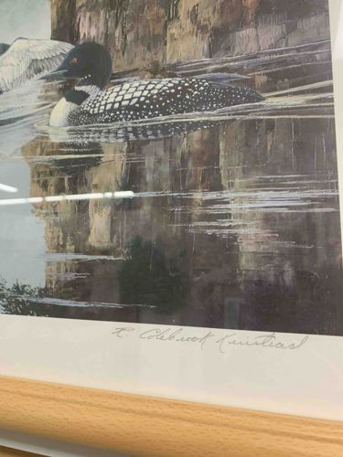 Signed Loons Print by R. Colebrook