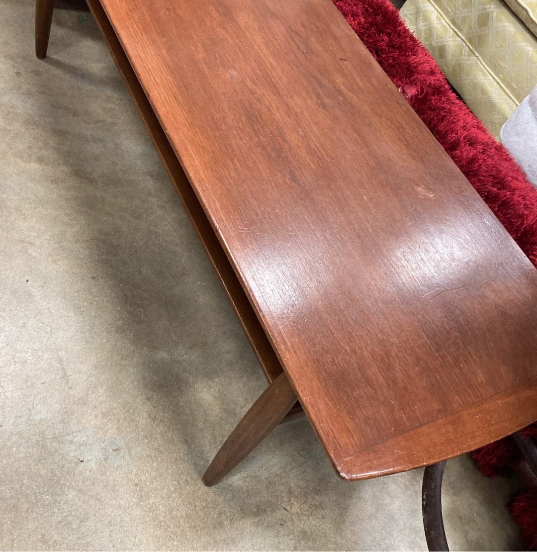 Submitted photo of Mid-Century Modern teak coffee table