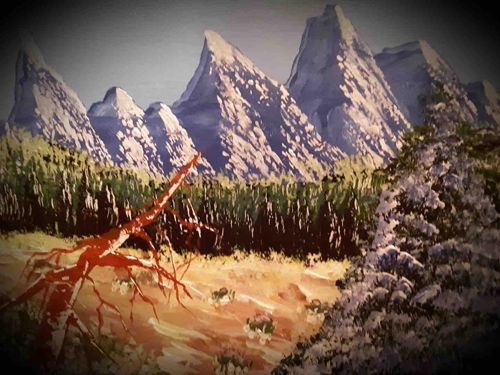 Grand Teton Landscape Oil Painting