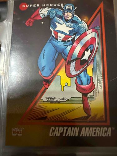 1992 Marvel Universe Series 3 Captain America Trading Card #1