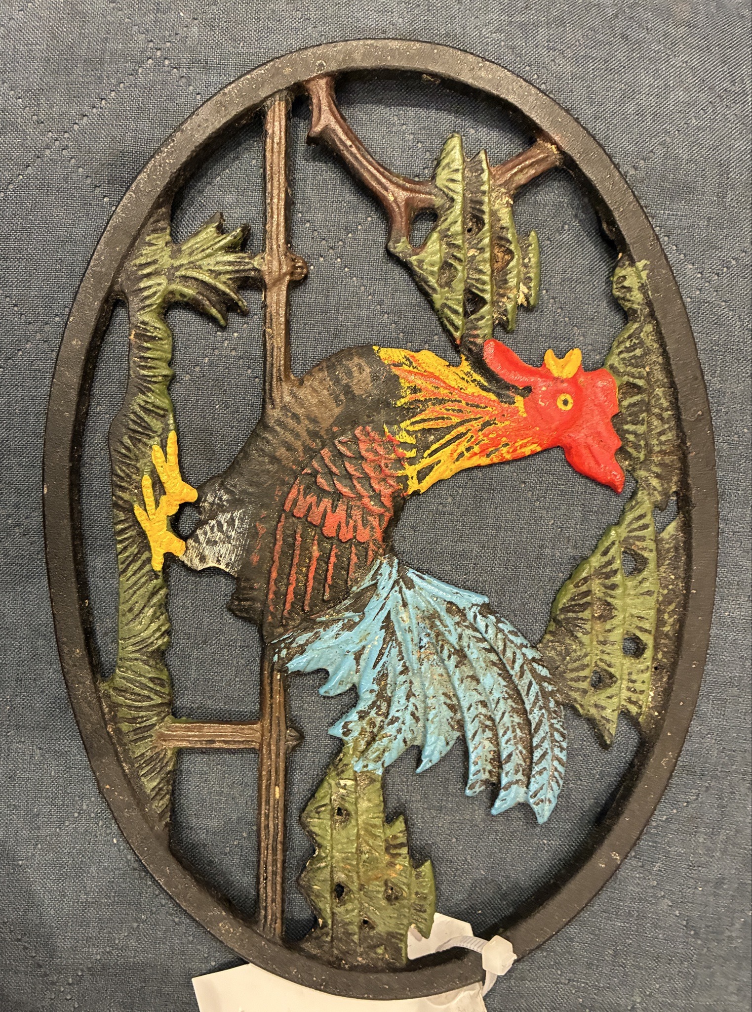 Submitted photo of Cast iron rooster trivet