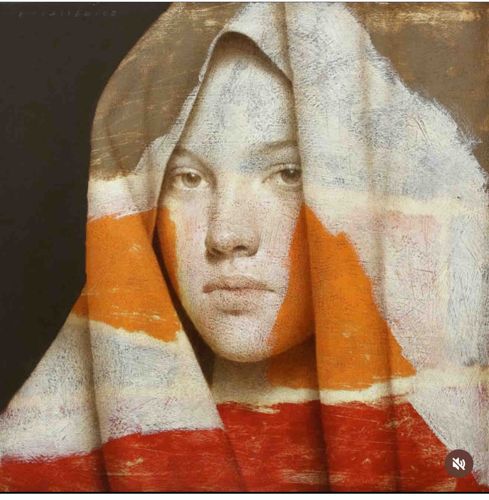 Painting by Michal Lukasiewicz titled 'Original 24x24'