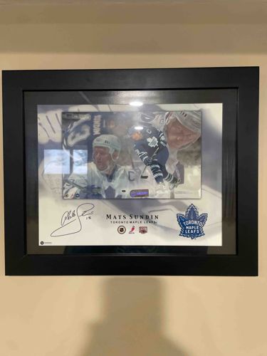 Mats Sundin Signed and Framed Toronto Maple Leafs Memorabilia