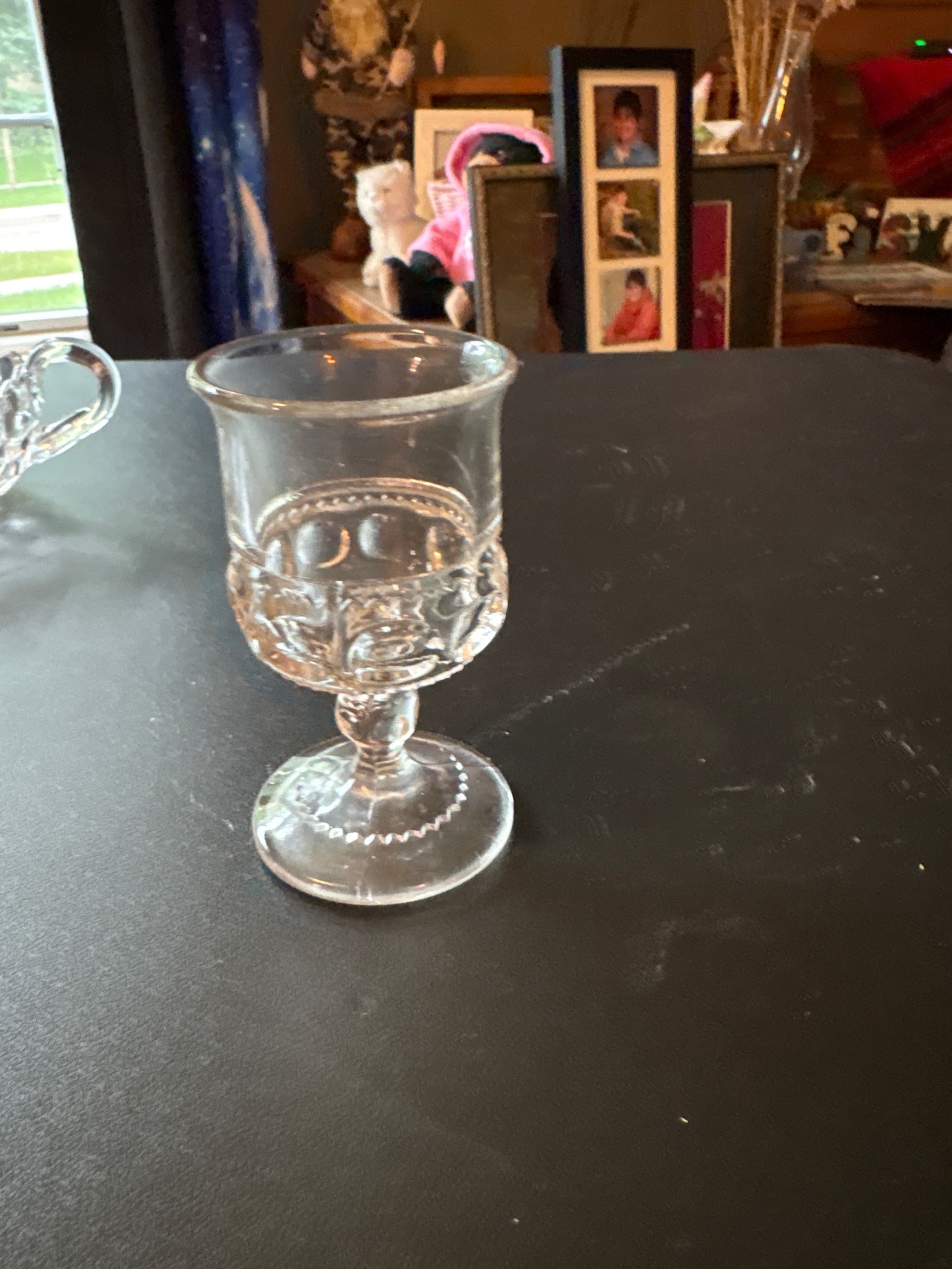 Submitted photo of Pressed glass goblet