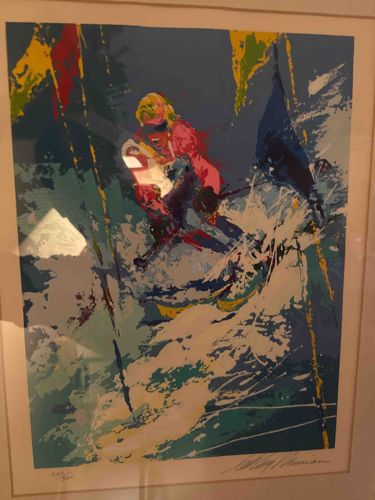 LeRoy Neiman 'Downhill Skier' Limited Edition Serigraph