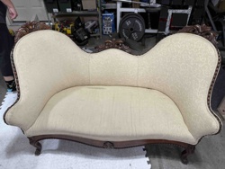 Victorian Spoon Back Settee