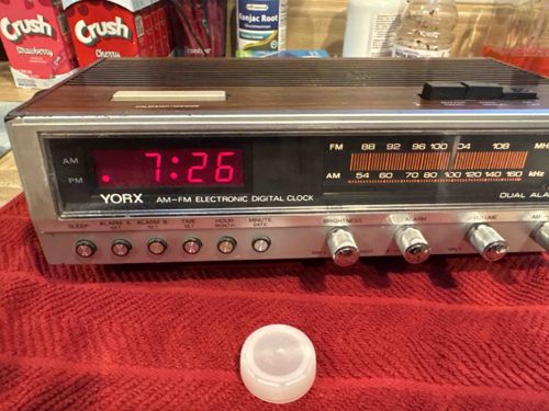 Yorx AM-FM Electronic Digital Dual Alarm Clock Radio