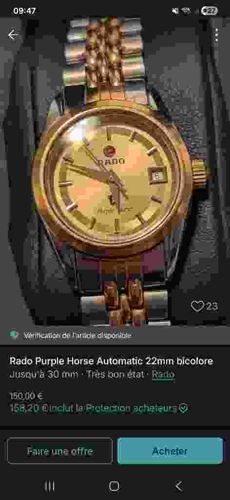 Rado Purple Horse Automatic 22mm Bicolore