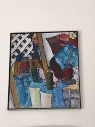 Still Life with Lanterns and Bottles by C.L. Havens
