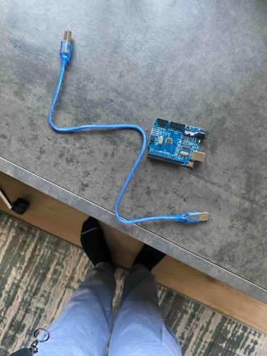 Arduino Uno R3 with USB-A to USB-B Cable