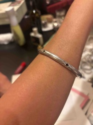 Navajo Sterling Silver Diamond Stamped Cuff Bracelet