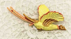Arthur Pepper Flying Pheasant Brooch