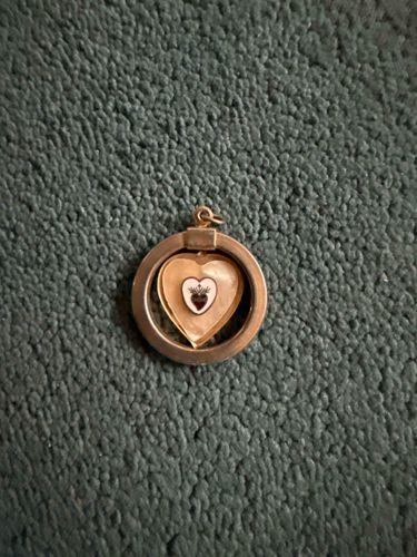 Sacred Heart Spinning Charm Pendant