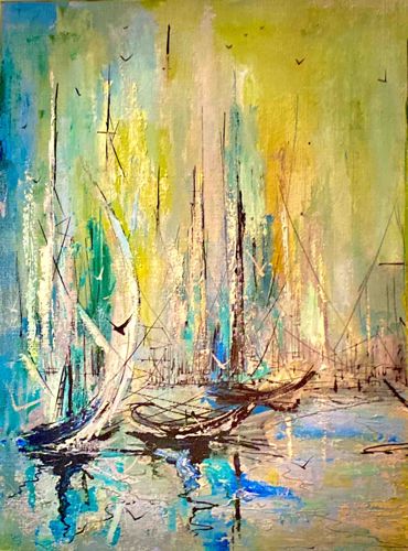 Abstract Maritime Painting