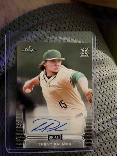 Leaf 2023 Draft X Rookie Trent Palmer Autograph Baseball Card