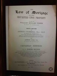 The Law of Mortgage and other Securities Upon Property, Canadian Edition