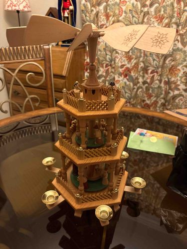 Three-Tier German Christmas Pyramid (Weihnachtspyramide)