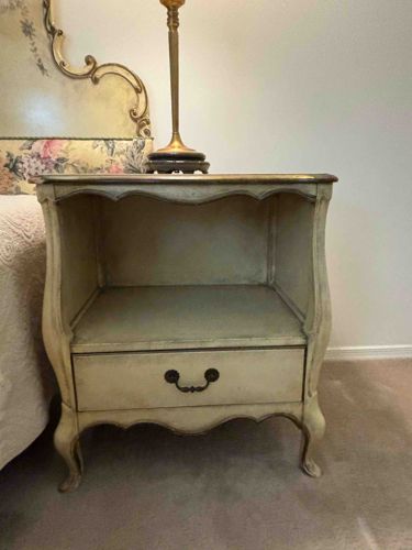 French Provincial Style Painted Nightstand