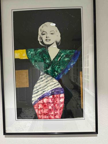 Framed Abstract Pop Art Marilyn Monroe Portrait