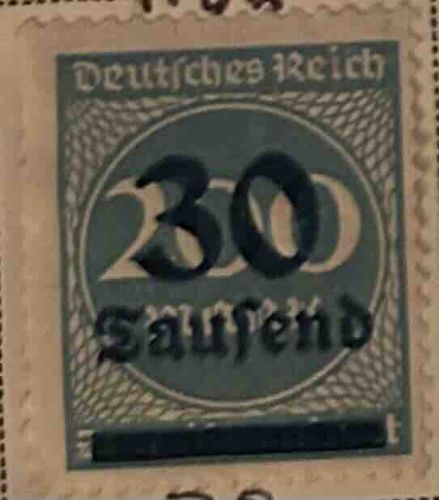 Deutsches Reich 30 Tausend (Thousand) Stamp