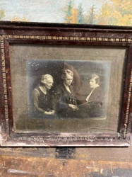 Framed Vintage Photographic Print of Three Women