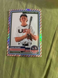 Ethan Holliday 15U National Team USA Baseball Stars & Stripes Holographic Parallel Sports Trading Card