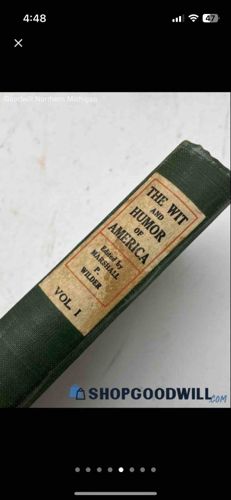 The Wit and Humor of America, Vol. I