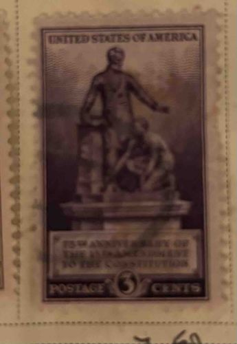 United States 3-Cent 150th Anniversary of the Adoption of the Constitution Stamp