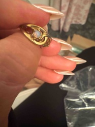 Vintage Opal Solitaire Ring