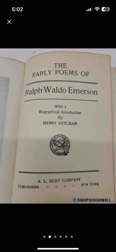 Ralph Waldo Emerson Poetry & Longfellow Evangeline Antique Books c. 1900