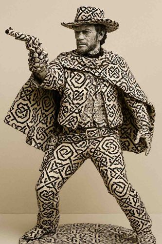Patterned Gunslinger Sculpture