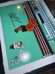 Signed Mike Tyson's Punch-Out!! Framed Print with Mike Tyson's Autograph