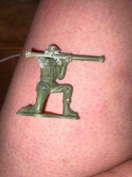 Plastic Army Man with Bazooka
