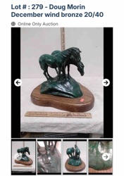 December Wind Bronze Sculpture by Doug Morin (20/40)