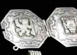 Sterling Silver Aztec / Mayan Motif Bracelet Section