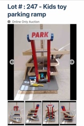 Multi-Level Wooden Toy Parking Garage