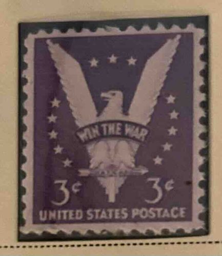 Win the War" US Postage Stamp (1942)
