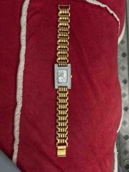 Women's Gold-Tone and Crystal Accent Quartz Watch
