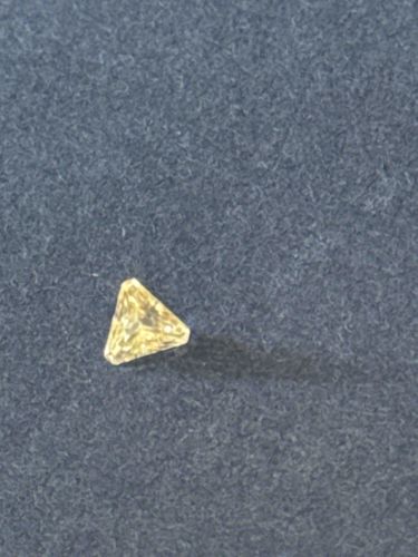 Yellow Trilliant Cut Diamond