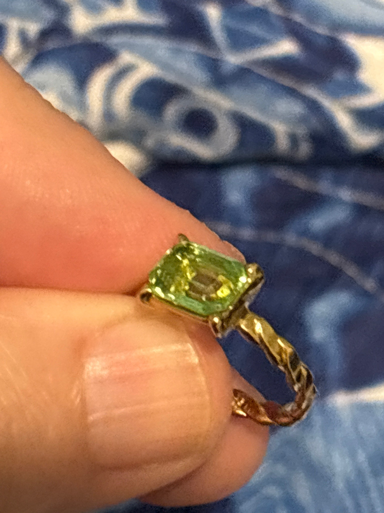 Submitted photo of Gold gemstone ring