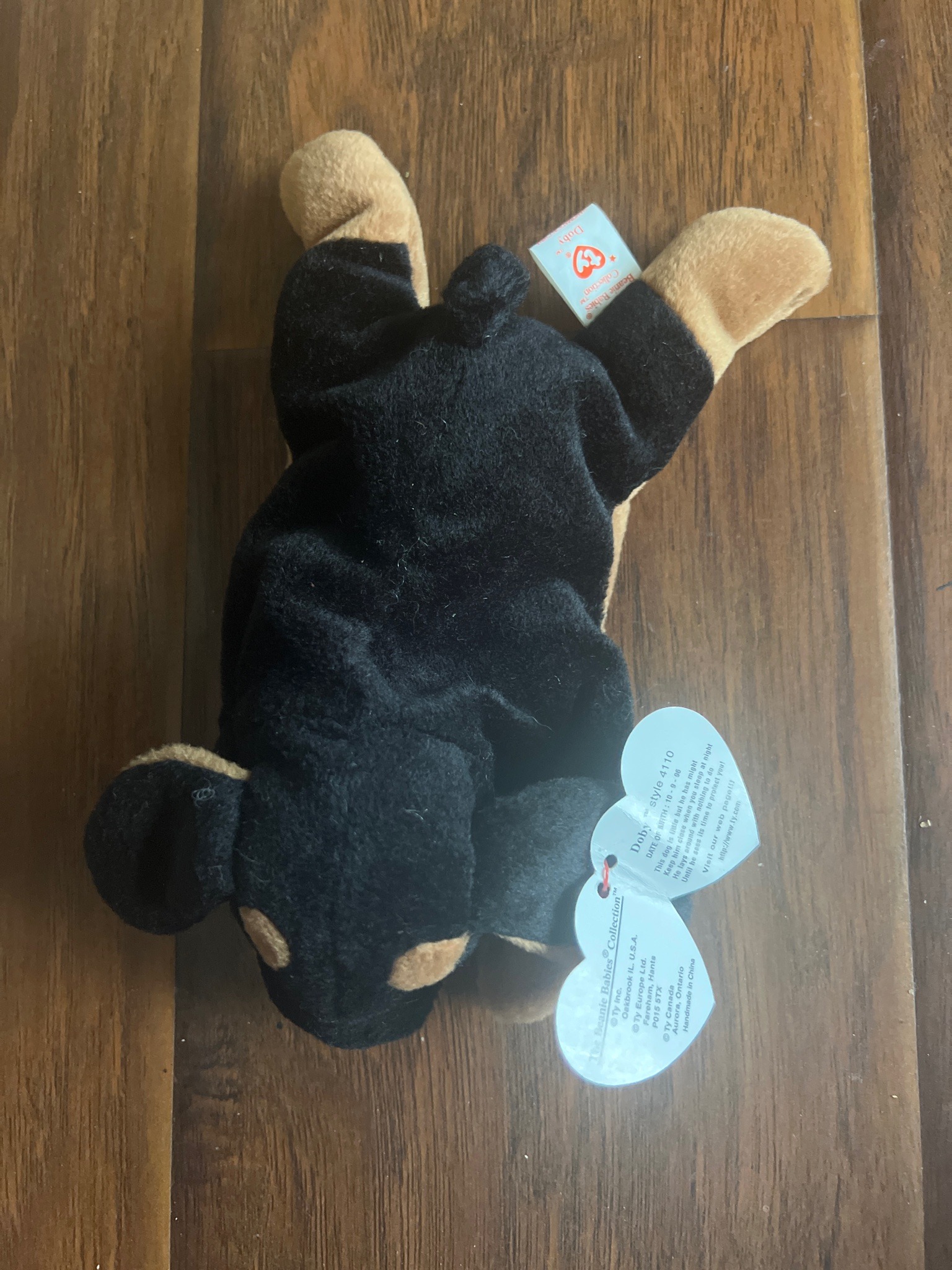 Submitted photo of Ty Beanie Baby Doby the Doberman Pinscher (not authenticated)
