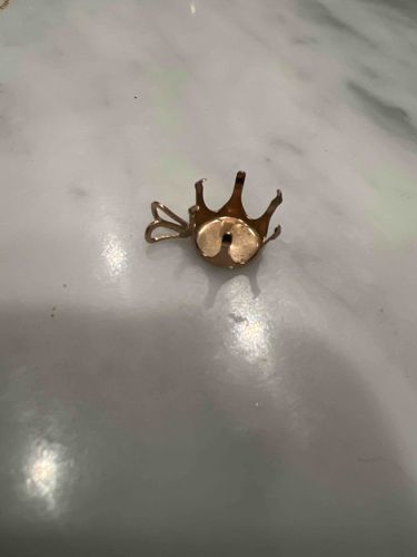 14kt Yellow Gold Crown-Style Pendant Mounting