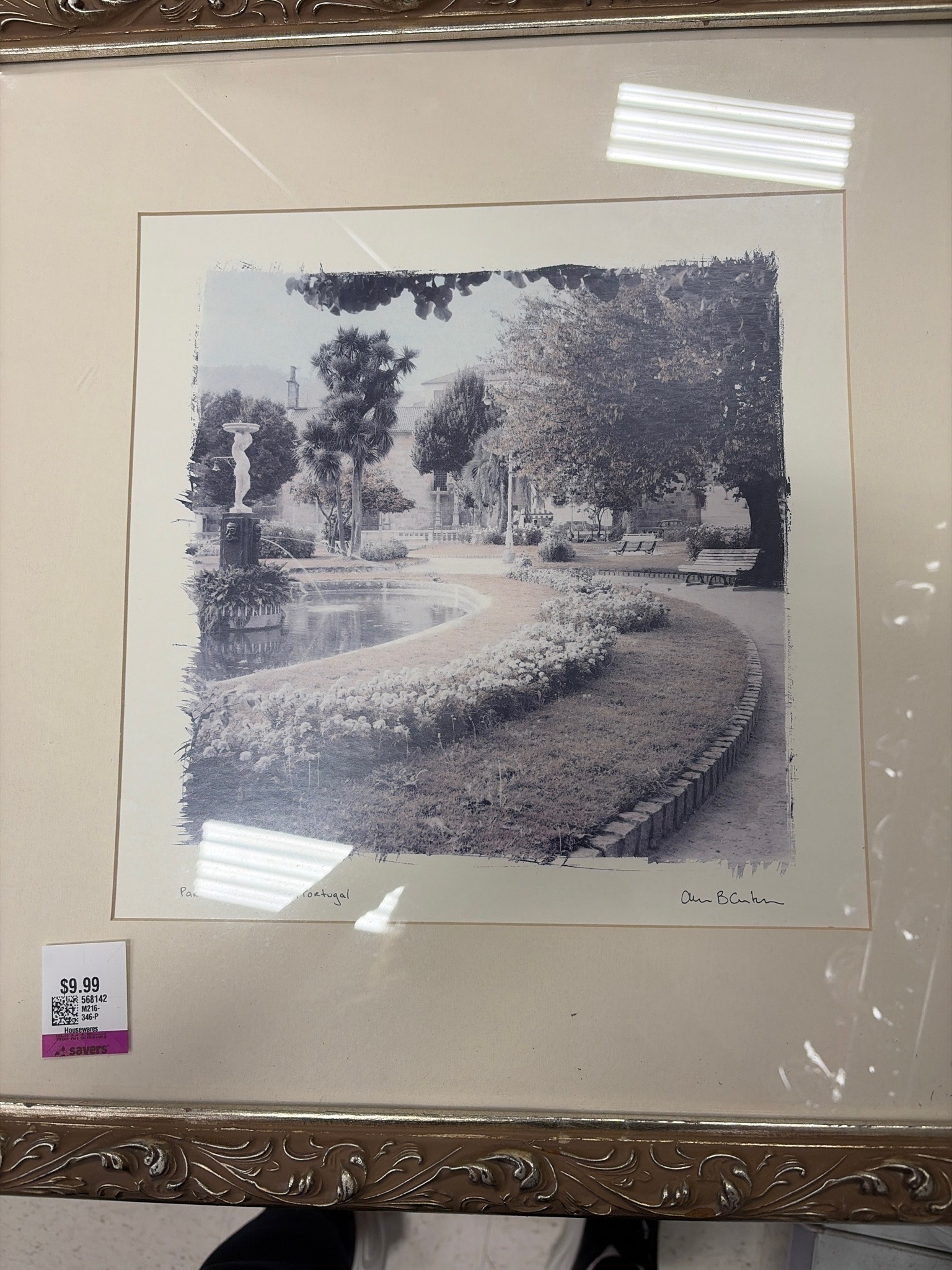 Submitted photo of Framed photographic print signed 'Ann B. Carton'