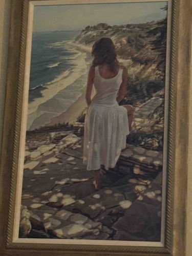 Coastal Landscape with Figure Painting